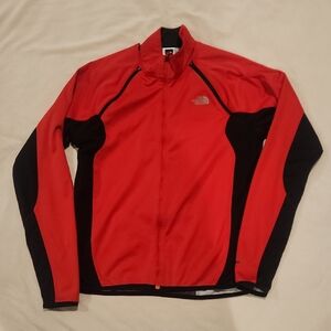 The North Face Men's Bold Red and Black Convertible Performance Jacket/vest